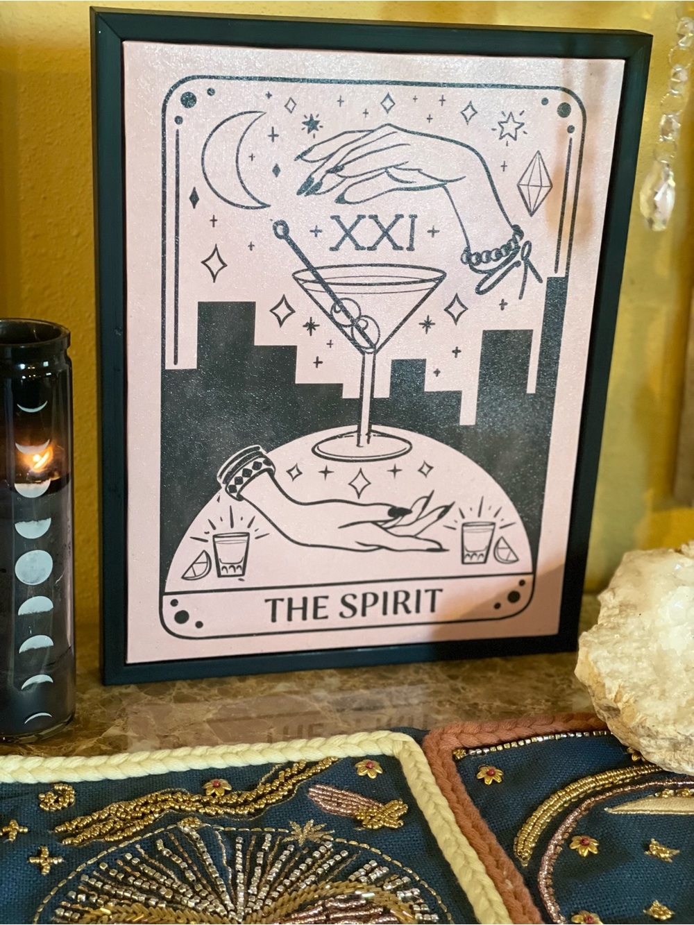 Tarot Card THE SPIRIT Mystical Celestial Wall Art Print EUC